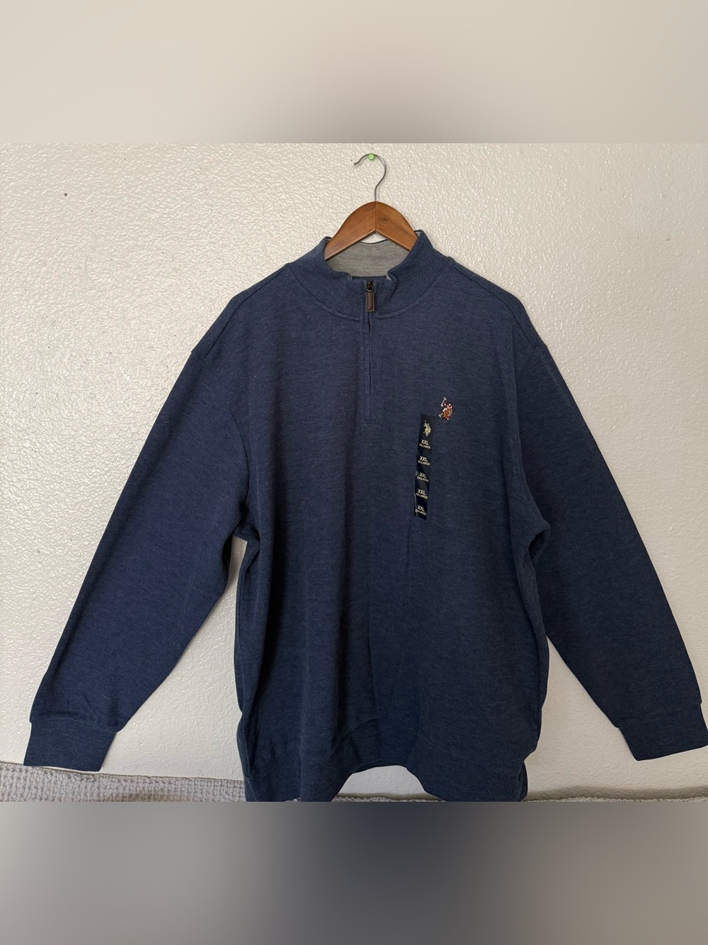U.S. Polo Assn. Navy Half-Zip Crewneck Sweater men’s size XXL